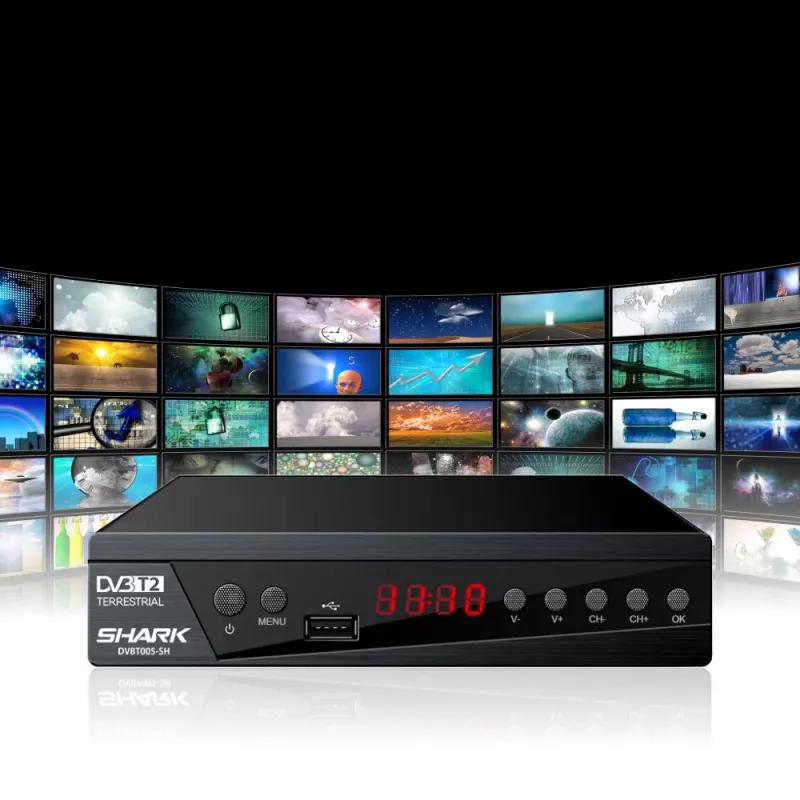 Sintonizador de TV digital MANTA DVBT005-SH DVB-T/T2 compatible con HEVC