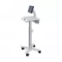 Carro para tablet Ergotron, SV10 – carro para tablet / teclado – sanitario – metal – blanco, aluminio – tamaño de pantalla: hasta 30,5 cm (hasta 12