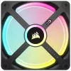 Corsair CO-9051001-WW iCUE LINK QX120 RGB ventilador de caja, 120 mm, PWM, con sensor de temperatura, negro