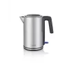 Hervidor de agua SEVERIN WK 3449 — 1,7 l, 2400 W, acero inoxidable/plástico, negro-plata