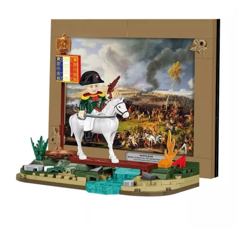 Set de construcción Cobi Batalla de Moscú de Napoleón 145 piezas maqueta histórica diorama