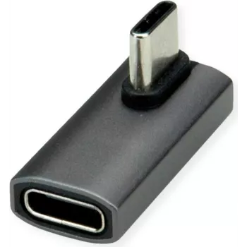 Adaptador ROLINE USB4 40G Type-C macho/hembra 90° enrollado aluminio (12.03.2933)
