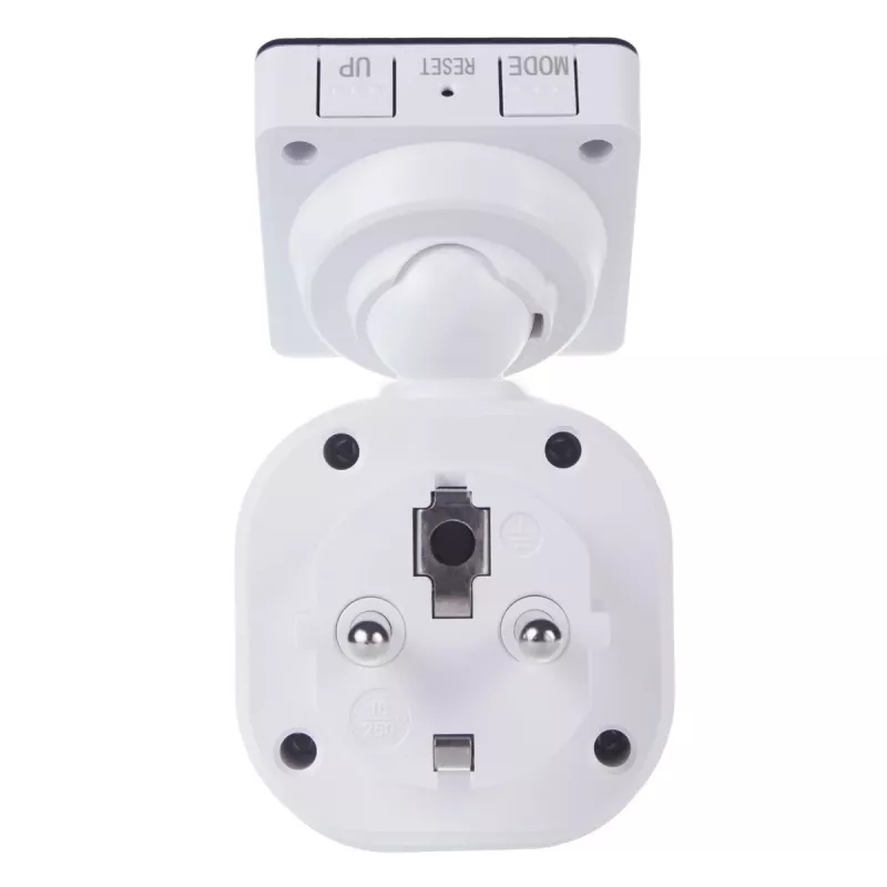 Medidor de vatios y energía GreenBlue GB620E para red de 220 V, máx. 16 A, medidor de corriente/energía enchufable