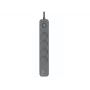 Tracer Power Line+ TRALIS47026 regleta, 4 tomas, USB-A + USB-C PD 18 W, 1,5 m, grafito