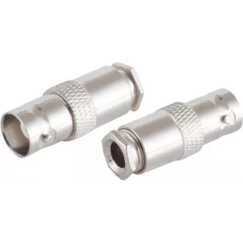 Conector hembra de vídeo/audio BNC ShiverPeaks 98807-5 para cable RG58U, conexión por tornillo
