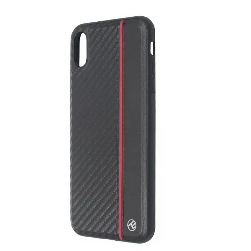 Funda para móvil Tellur Cover para iPhone XS Max — acabado carbono negro