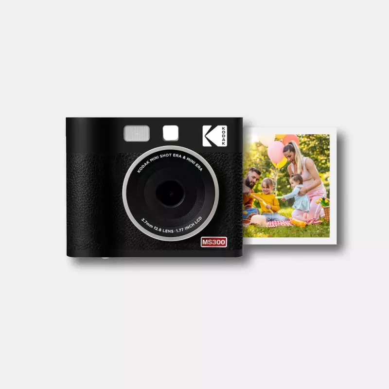 Cámara instantánea Kodak Mini Shot 3 Era – negra, tecnología de impresión 4Pass