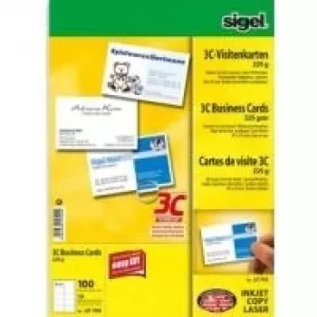 Tarjetas de visita Sigel LP795