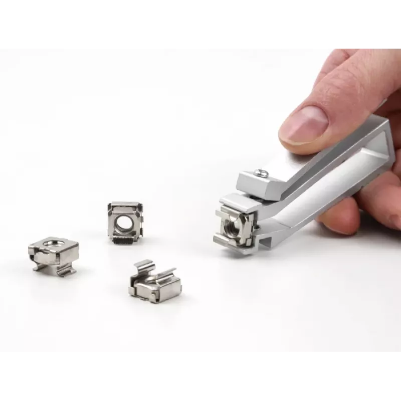 Alicates DeLOCK para tuercas de jaula M4 M5 M6 Aluminio Plata