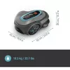 Robot cortacésped GARDENA smart SILENO max — 800 m², 16 cm de ancho de corte, batería, navegación LONA, gris