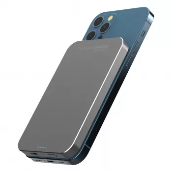 Batería portátil RealPower PB-5000 MAG gris 5.000 mAh