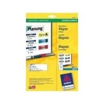 Avery Zweckform J8871-5 Cartel magnético para impresoras de inyección de tinta 78 x 28 mm