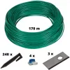 Set de cable de 700 m², cable perimetral verde, para robot cortacésped FREELEXO