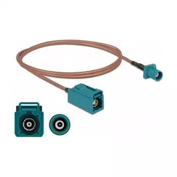 Cable de antena conector FAKRA Z macho conector FAKRA Z hembra RG-316 1 m DeLOCK