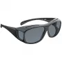 Gafas de sol WEDO 271 48599 ovaladas, envolventes, unisex, lentes polarizadas, diseño sobre gafas