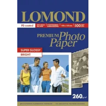 Papel fotográfico Lomond Premium 260 g/m² 10×15 cm Super Glossy 500 hojas