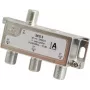 Triax SCS 3 - Distribuidor de cable - 75 ohmios - 5 - 2400 MHz - plata - blanco - conector hembra - 10,5 dB (349823)