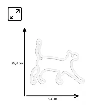 Lámpara de neón decorativa MANTA SNL70WH Style Neon Lights CAT 2 blanca 70 cm