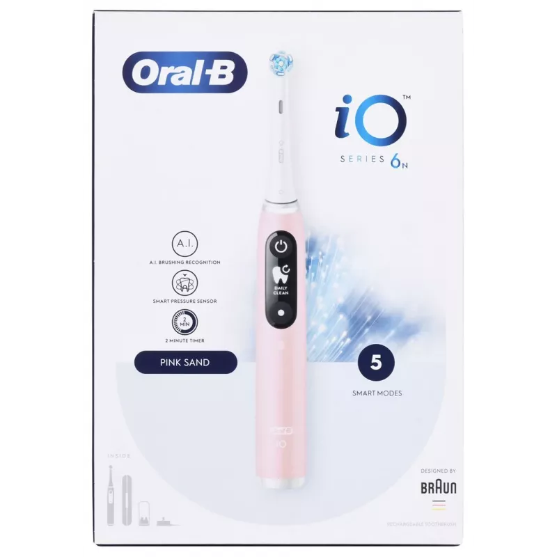 Cepillo de dientes eléctrico Oral-B iO6 rosa