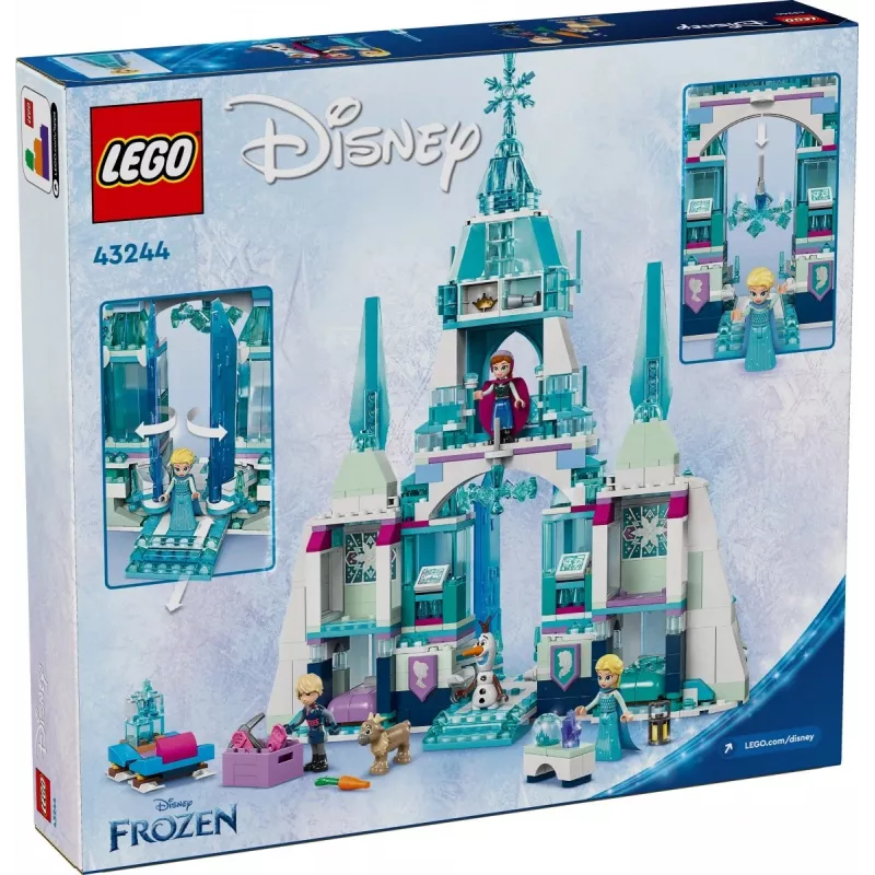 Juguete de construcción LEGO Disney Princess Palacio de Invierno de Elsa 43244 — set de construcción para juego imaginativo