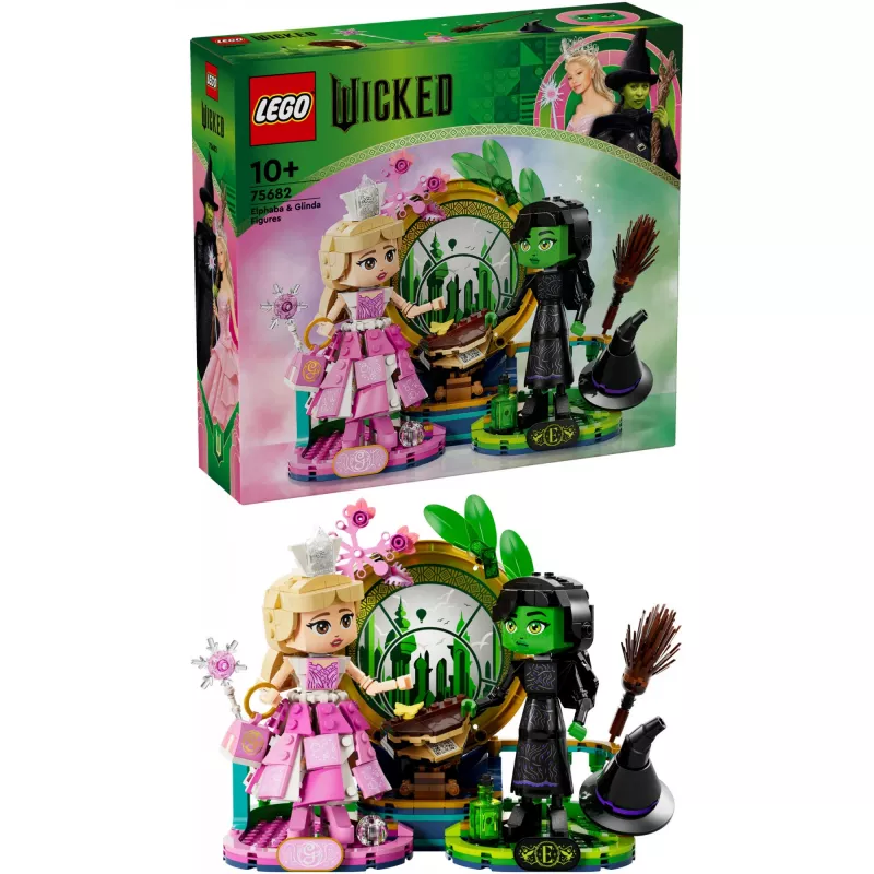 LEGO Wicked Figuras Elphaba y Glinda 75682 – Set de minifiguras de coleccionista