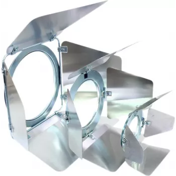 Accesorio de iluminación EUROLITE limitador de aletas PAR-38 plateado para lámparas PAR38