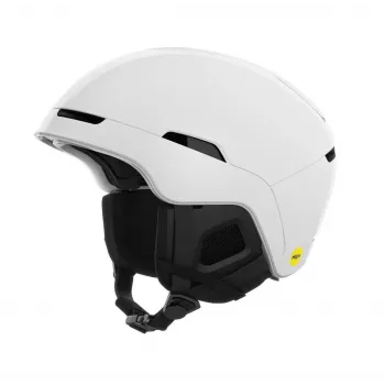 Casco abierto POC Obex MIPS — carcasa rígida In-Mold, M/L (55–58 cm), carcasa exterior ABS, espuma EPS, blanco mate, 500 g