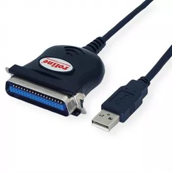 ROLINE 12.02.1092 Adaptador de cable IEEE 1284 USB-A Negro (12.02.1092)