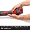 Einhell TP-MG 18 Li BL Solo Professional herramienta multifunción a batería, 18 V, sin escobillas, hasta 40.000 oscilaciones/min, sin batería ni cargador, con accesorios, rojo/negro