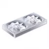 Ventilador Jonsbo ZA-240 ARGB Infinity Mirror de 240 mm blanco, dos ventiladores de 120 mm, soporte PWM