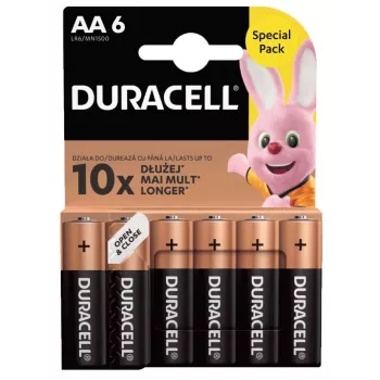 Pack de pilas Duracell Basic AA / LR6 — 6 unidades (alcalinas)