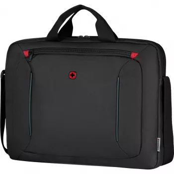 Bolso para portátil Wenger BQ 16 Slimcase Toploader Negro — compatible con portátiles de 16