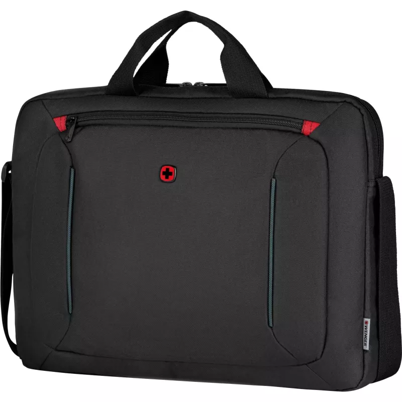 Bolso para portátil Wenger BQ 16 Slimcase Toploader Negro — compatible con portátiles de 16