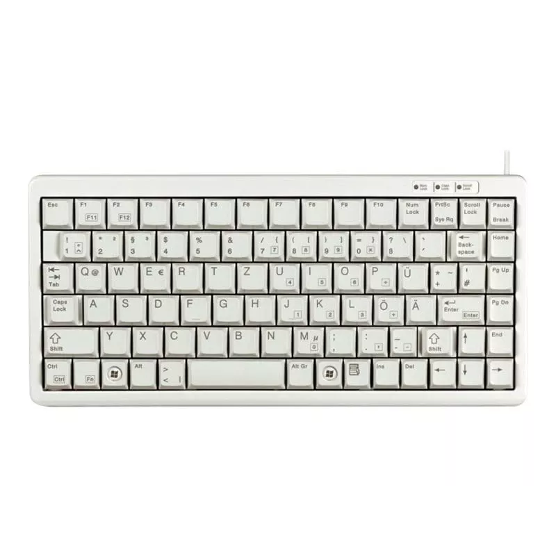 Teclado CHERRY Compact, combo (USB + PS/2) de oficina USB + PS/2 QWERTY gris