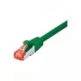 Tecline - cable de parcheo - RJ-45 (M) a RJ-45 (M) - 1,5 m - SFTP, PiMF - CAT 6 - libre de halógenos, protección de lengüeta - verde (715015G)