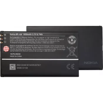 Nokia BP-4W batería Li-Ion 1800mAh para Lumia 810 822 Bulk (BP-4W)