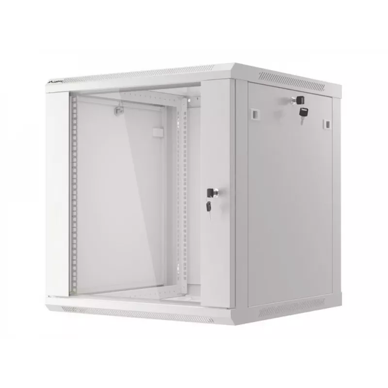 Armario de instalación de pared Lanberg 19'' 12U 600x600mm gris (puerta de cristal)