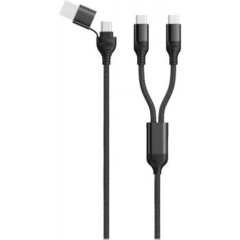 Cable USB 2GO 797367 1,2 m USB A/USB C 2 x USB C negro