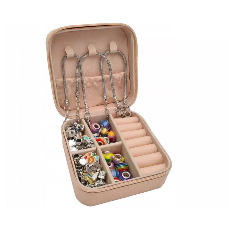 Set de manualidades de cuentas y pulseras Extralink 66 piezas con bolsa de almacenamiento
