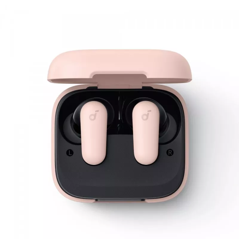 Auriculares Anker P30i Auriculares inalámbricos in-ear para llamadas y música, USB Type-C, Bluetooth, rosa claro