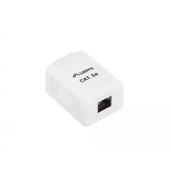 Toma de conexión Lanberg OU5-0001-W RJ-45 blanca