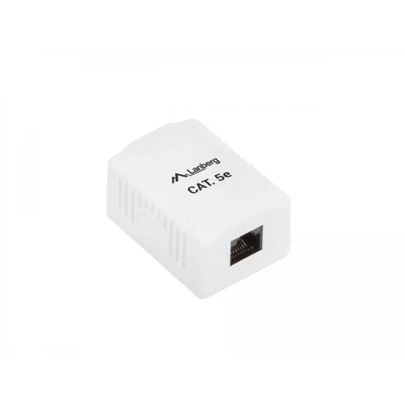 Toma de conexión Lanberg OU5-0001-W RJ-45 blanca