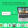 Batería portátil Green Cell BPLGC20P 20800 mAh litio-ion, USB-C PD 65W, 2x USB-C + 1x USB-A, carcasa de aluminio