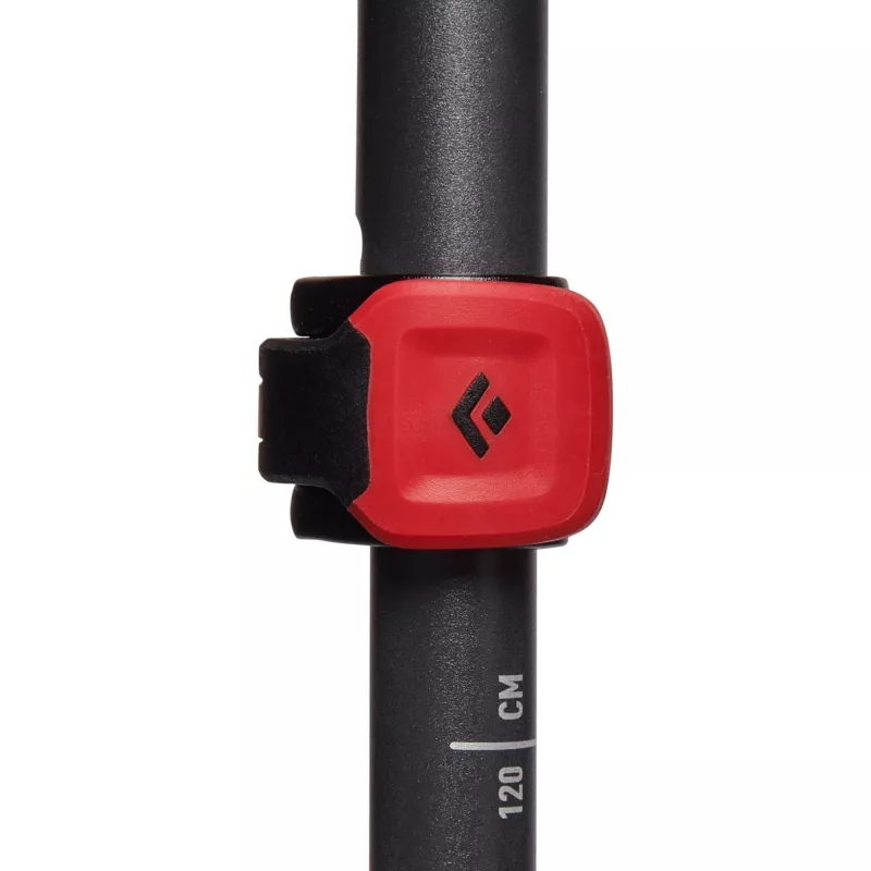 Bastones de trekking Pursuit Shock S/M, máquina de fitness gris/rojo, 1 par, 110-125 cm