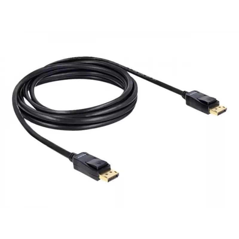 Cable DisplayPort DeLOCK 82424 3 m conector macho a conector macho dorado negro