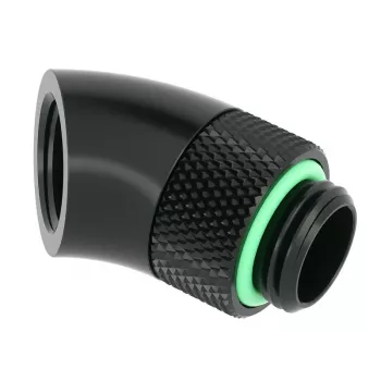Adaptador giratorio 45° Barrow G1/4 macho a G1/4 hembra, Negro (TWT45-B01 b)