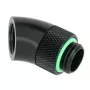 Adaptador giratorio 45° Barrow G1/4 macho a G1/4 hembra, Negro (TWT45-B01 b)