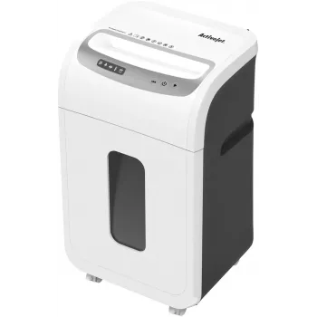 Destructora de papel ActiveJet ASH-1602M, P-5, 28 l, corte 2x14 mm, blanca