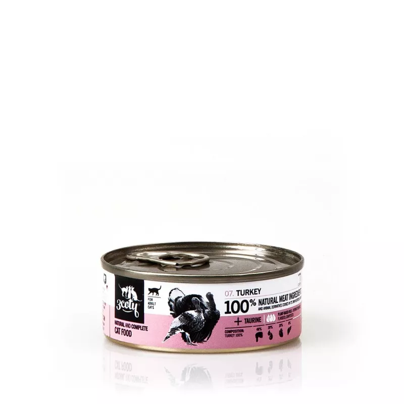 3COTY pavo - comida húmeda para gatos - 80g
