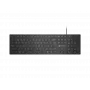 Teclado multimedia fino con cable NATEC HERRING — negro, distribución de perfil bajo, teclas multimedia